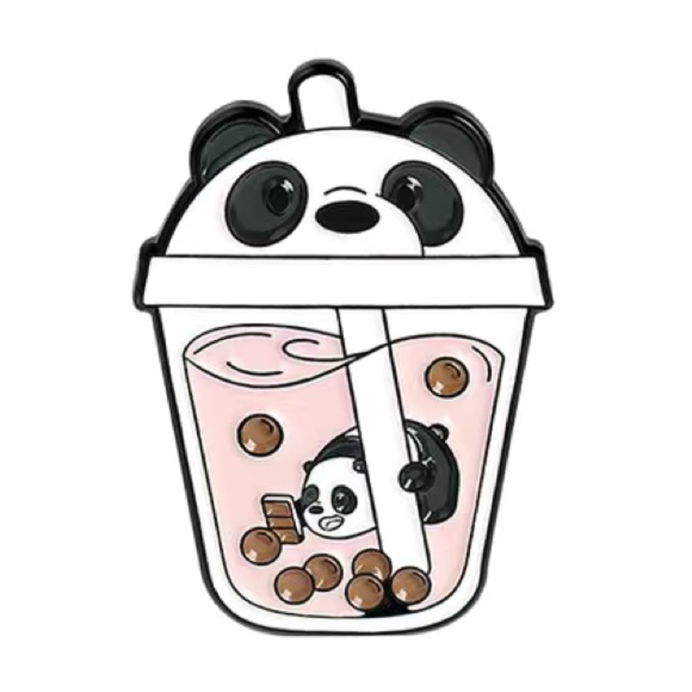 ONE Kawaii Boba Animal Enamel Pin - Picture 5 of 8